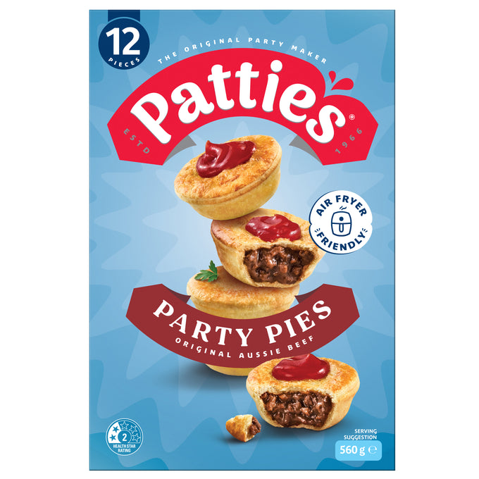 Patties 12pk Party Pies 6x560g