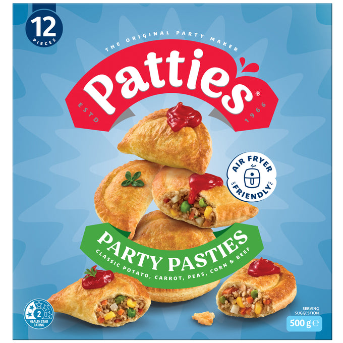 Patties 12pk Party Pasties 6x500g