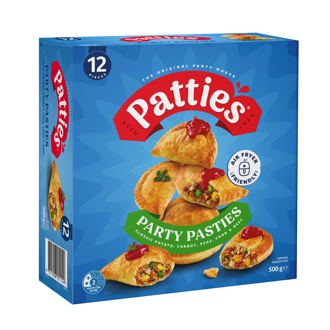 Patties 12pk Party Pasties 6x500g
