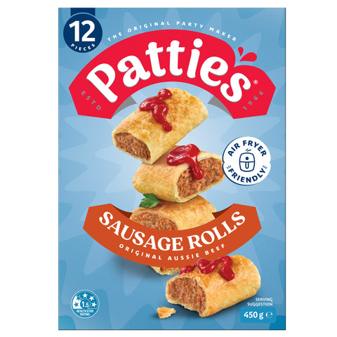 Patties 12pk Party Sausage Rolls 6x450g