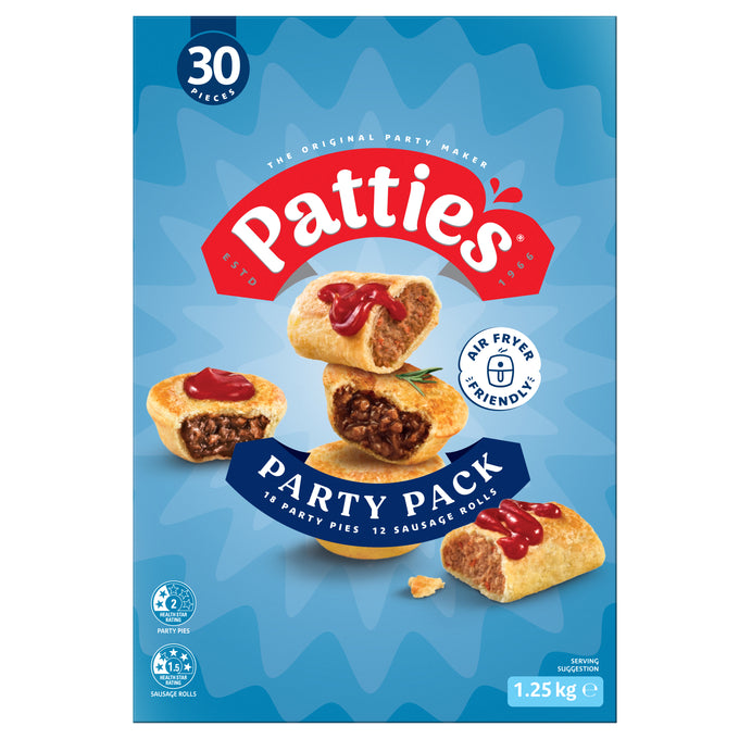 Patties 30pk Party Pack 6x1250g