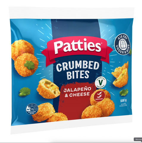 Patties Jalapeno & Cheese Bites 25g (5 x 500g)